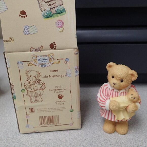 Cherished Teddies Lela Nightingale 1998 Membears Only Figrine - Picture 1 of 6